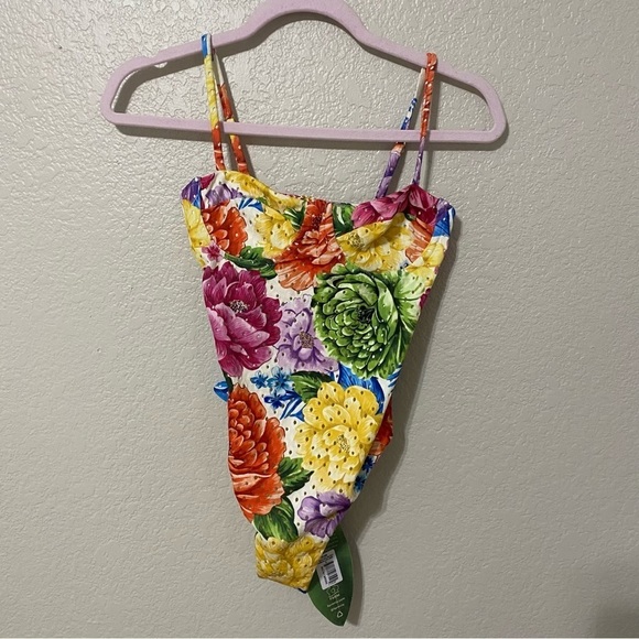 Farm Rio Chita Rainbow One Piece Swimsuit Bathing Suit Swim - Picture 4 of 7